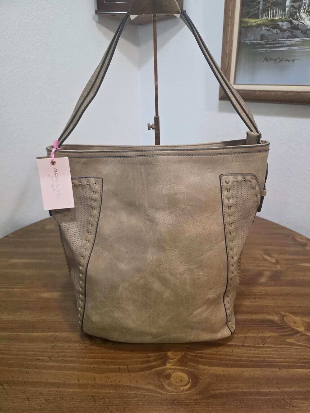 Handbag Republic Calin Collection Whipstitch Vegan Leather NWT